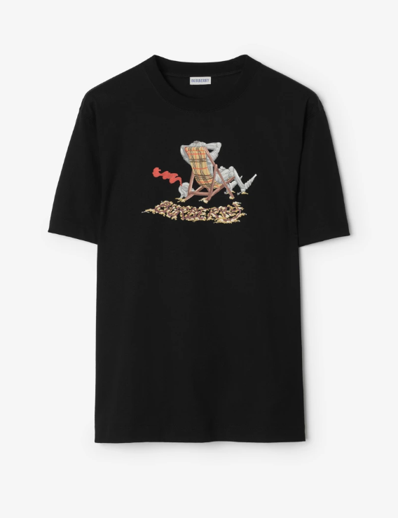 T-shirt en coton Beach Knight Burberry