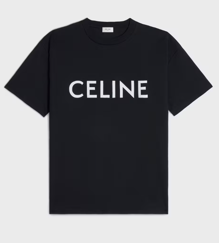 T-shirt brodé Celine